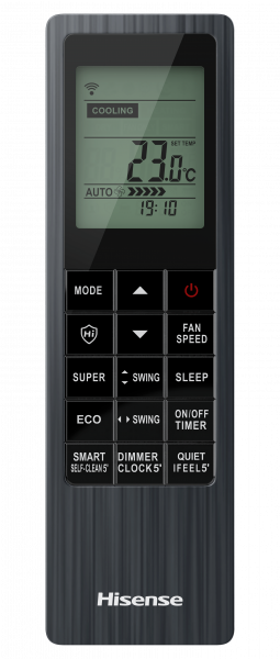 Hisense ����������� �����-������� ����� BLACK CRYSTAL SUPER DC Inverter Wi-Fi  AS-10UW4RVETG01(B)